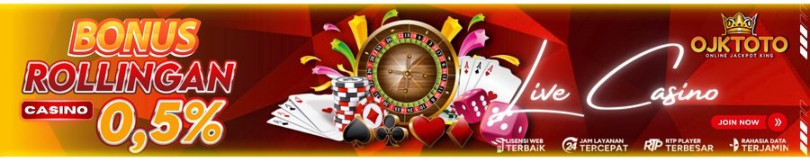 Bonus Rollingan (TurnOver) Live Casino 0,5%